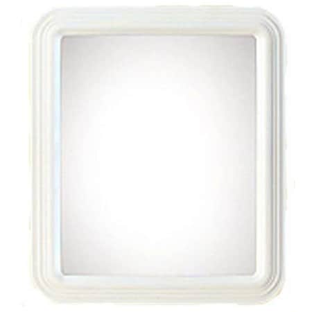 Renin Us Renin Us 20-0400-AT4002WT-1012 12 x 14 in. Rectangle-Molded Framed Mirror - White; Pack Of 6 669861